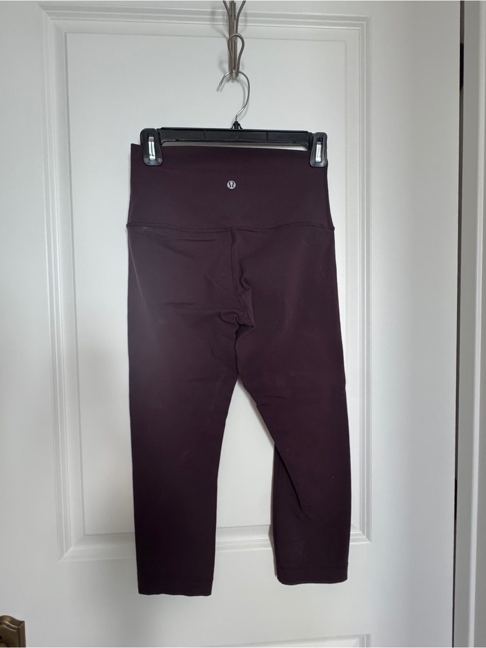 lululemon athletica Wunder Train Deep Plum Cropped Leggings - size 4, 23"